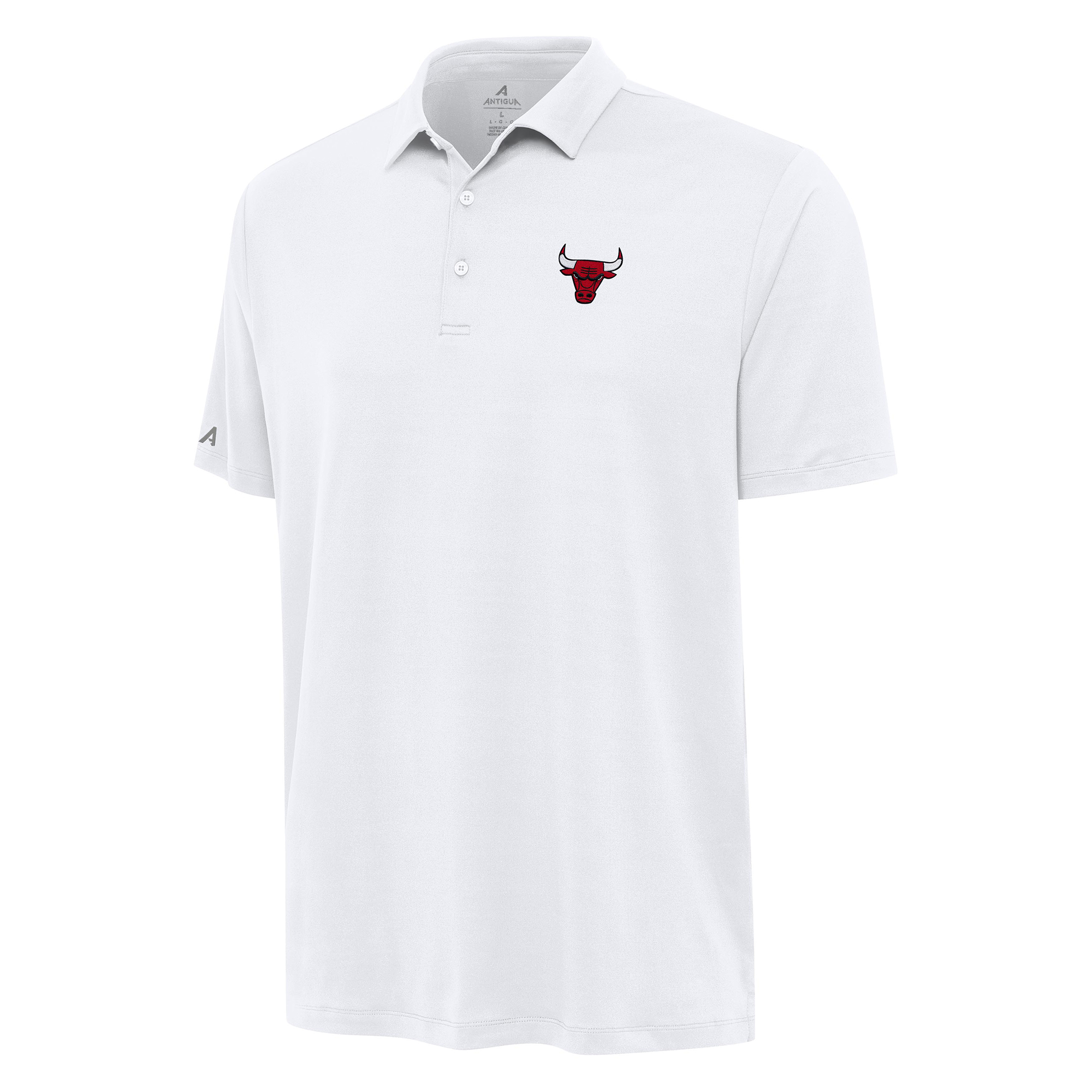 Men's Antigua White Chicago Bulls Reprocess Polo