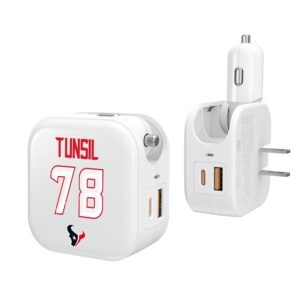 Keyscaper Laremy Tunsil Houston Texans Ready 2-in-1 USB Charger