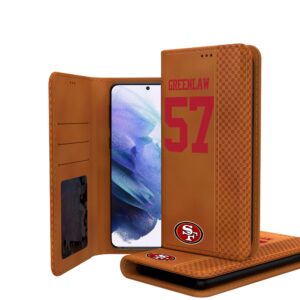 Keyscaper Dre Greenlaw Brown San Francisco 49ers Galaxy Folio Case