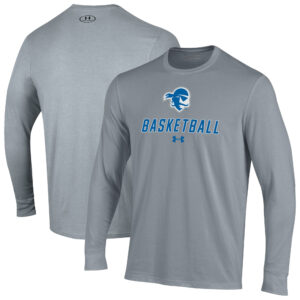 Men's Under Armour  Gray Seton Hall Pirates Basketball Performance Long Sleeve T-Shirt