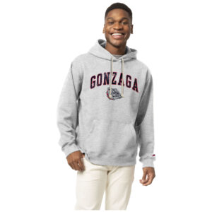 Men's League Collegiate Wear  Heather Gray Gonzaga Bulldogs Essentials 2.0 Fleece Pullover Hoodie