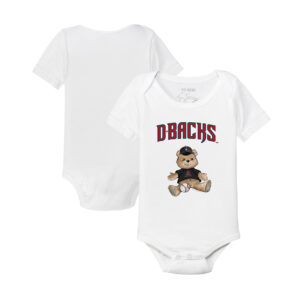 Infant Tiny Turnip White Arizona Diamondbacks Teddy Boy Bodysuit