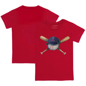 Infant Tiny Turnip Red Los Angeles Angels Hat Crossbats T-Shirt