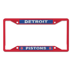 WinCraft Detroit Pistons Chrome Color License Plate Frame