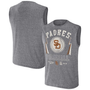 Men's Darius Rucker Collection by Fanatics Charcoal San Diego Padres Relaxed-Fit Muscle Tank Top