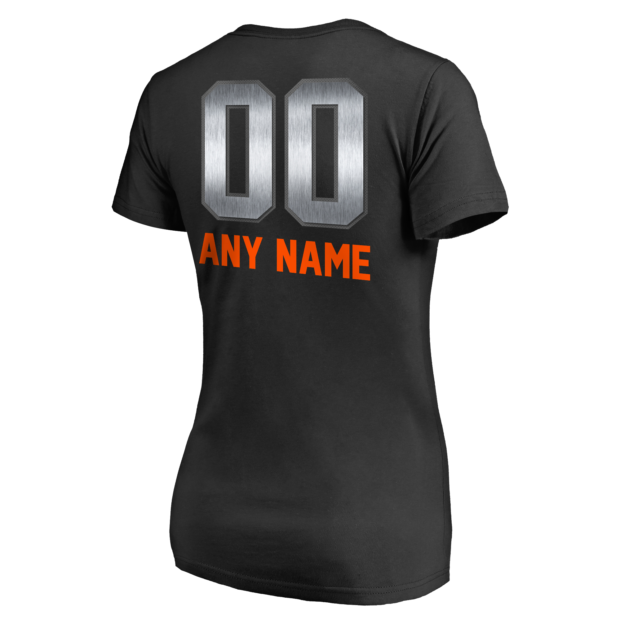 Women's Black Denver Broncos Personalized Midnight Mascot T-Shirt - Image 11