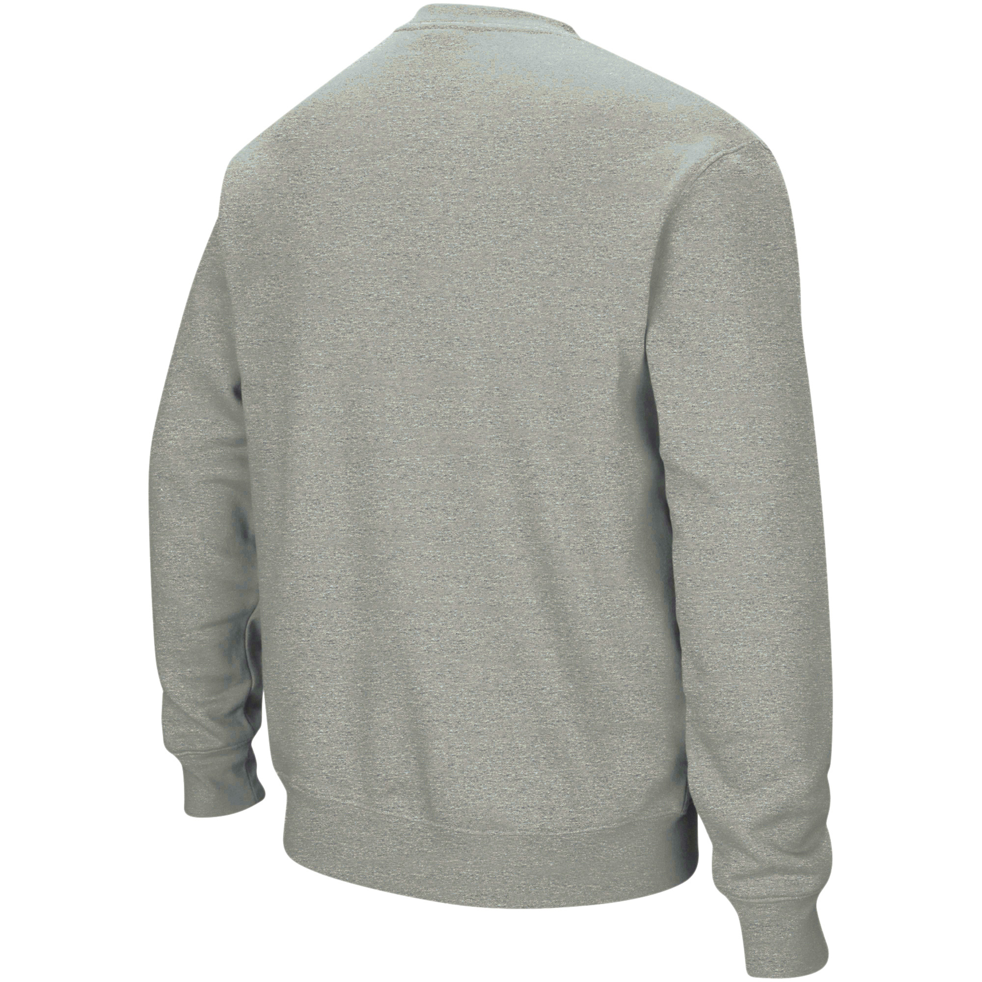 Men's Colosseum Heather Gray Rutgers Scarlet Knights Arch & Logo Crew Neck Sweatshirt - Image 9