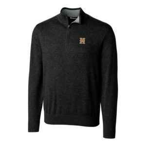 Men's Cutter & Buck Black Missouri Tigers Lakemont Vault Logo 1/2-Zip Jacket