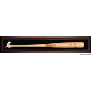 Miami Marlins Framed 2019 Logo Single Bat Display Case