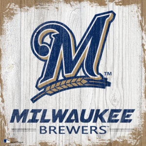 Milwaukee Brewers 6'' x 6'' Team Logo Block