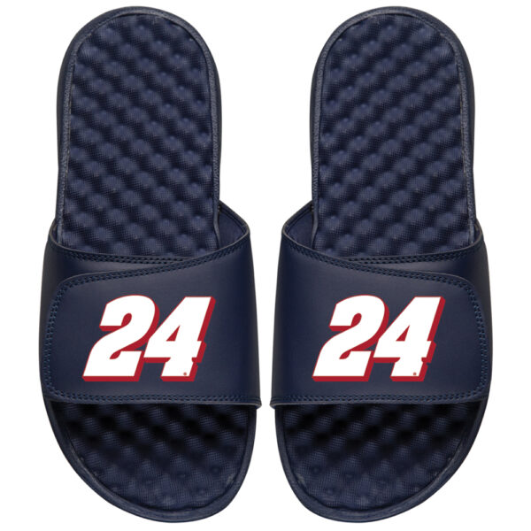 William Byron ISlide Youth Number Slide Sandals - Navy