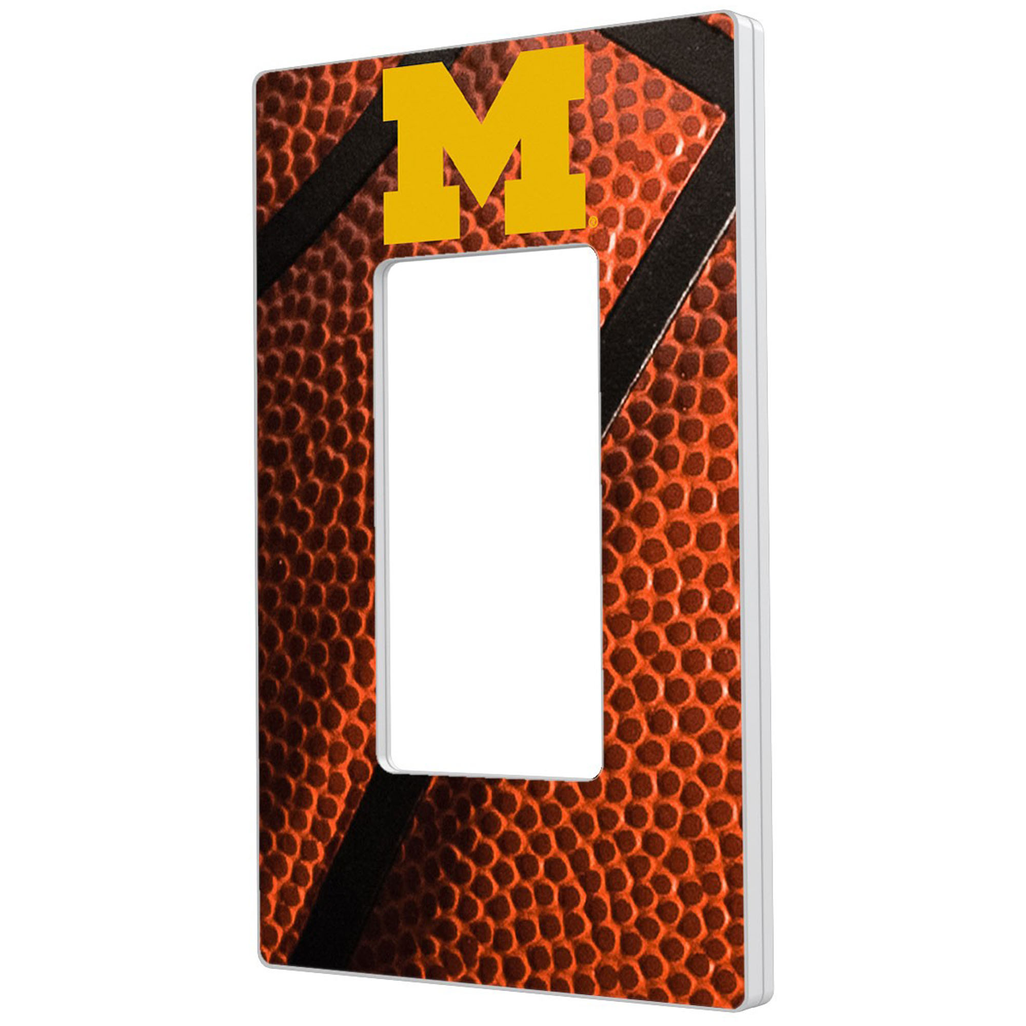 Michigan Wolverines Basketball Design Single Rocker Light Switch Plate - Image 6