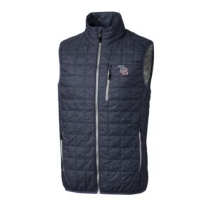 Men's Cutter & Buck Gray Tampa Bay Rays Americana Rainier Full-Zip Vest