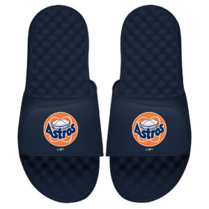 Youth ISlide Navy Houston Astros Cooperstown Logo Slide Sandals