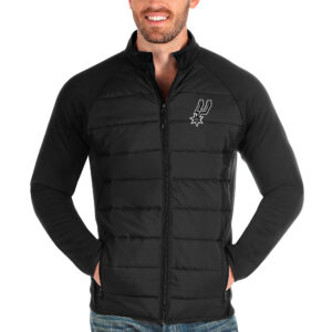 Men's Antigua Black San Antonio Spurs Altitude Full-Zip Jacket