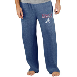 Men's Concepts Sport Navy Atlanta Braves Team Mainstream Terry Pants