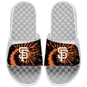 Youth ISlide White San Francisco Giants Tie Dye Slide Sandals