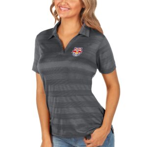Women's Antigua Silver New York Red Bulls Compass Polo