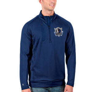 Men's Antigua Blue Dallas Mavericks Generation Quarter-Zip Pullover Jacket