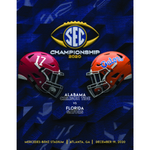 Alabama Crimson Tide vs. Florida Gators 2020 SEC Football Championship Gameday Program