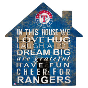 Texas Rangers 12'' Team House Sign