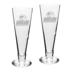 Winston-Salem State Rams 2-Piece 16oz. Classic Beer Pilsner Set