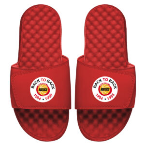 Men's ISlide Red Houston Rockets Throwback Champions Slide Sandals