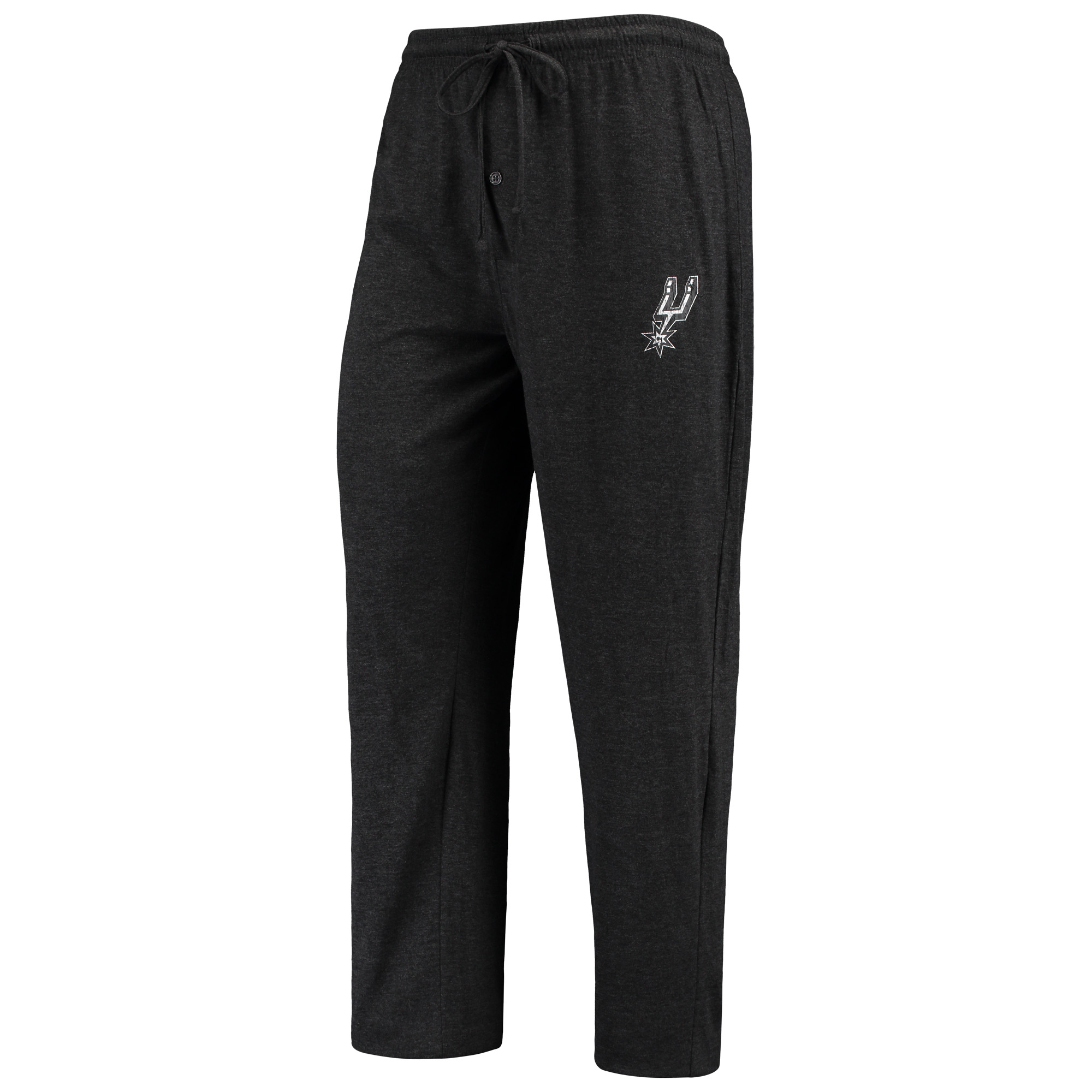 Men's Concepts Sport Gray/Black San Antonio Spurs Long Sleeve T-Shirt & Pants Sleep Set - Image 5