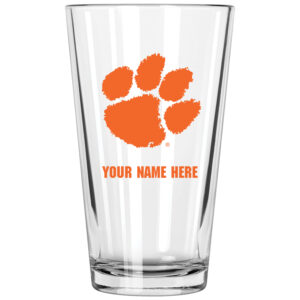 Clemson Tigers 16oz. Personalized Pint Glass