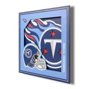 Tennessee Titans 12'' x 12'' 3D Logo Wall Art