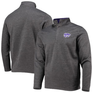 Men's Heather Gray Miami Marlins Official Team Logo Long Sleeve T-Shirt
