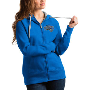 Women's Antigua Blue Orlando Magic Victory Full-Zip Hoodie