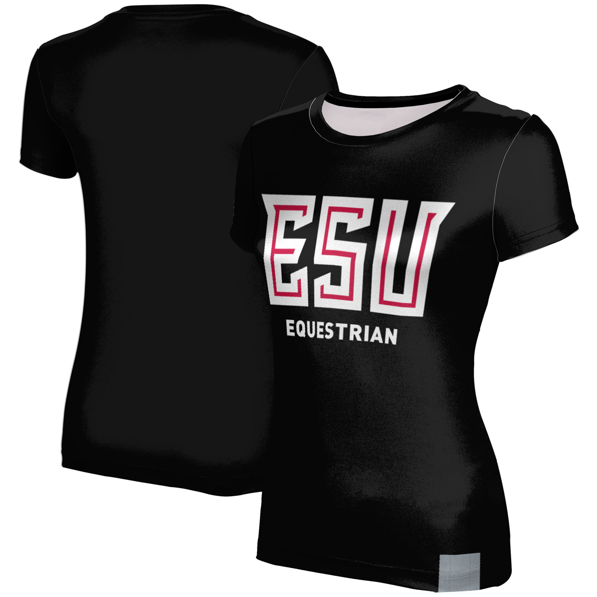 Women's Black East Stroudsburg Warriors Equestrian T-Shirt - Image 5
