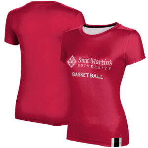 Women's Red Saint Martin's Saints Basketball T-Shirt