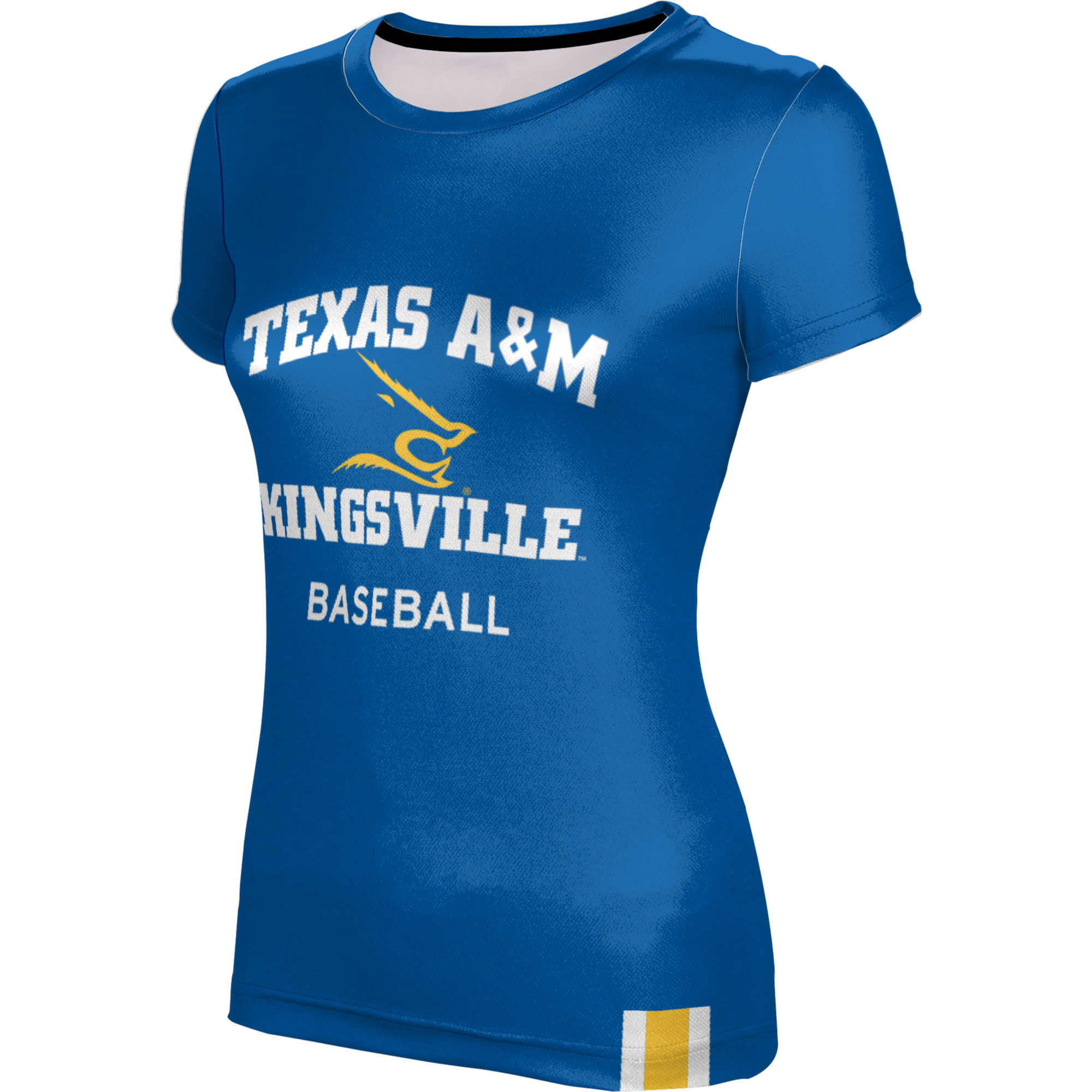 Women's Blue Texas A&M Kingsville Javelinas Baseball T-Shirt - Image 6