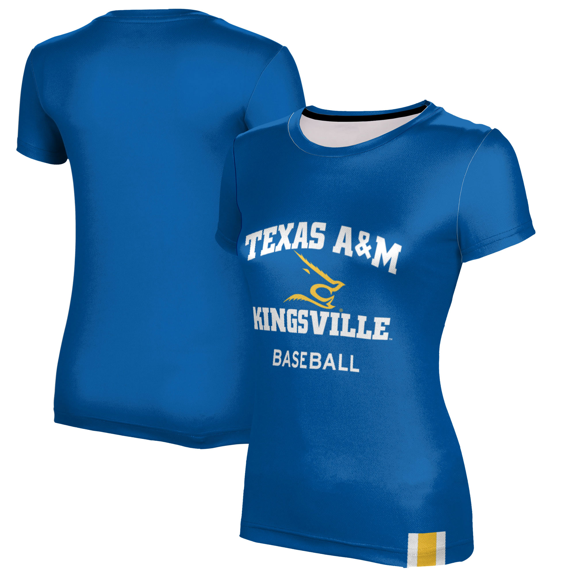 Women's Blue Texas A&M Kingsville Javelinas Baseball T-Shirt