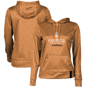 Women's Orange Campbell Fighting Camels Pharmacy Pullover Hoodie