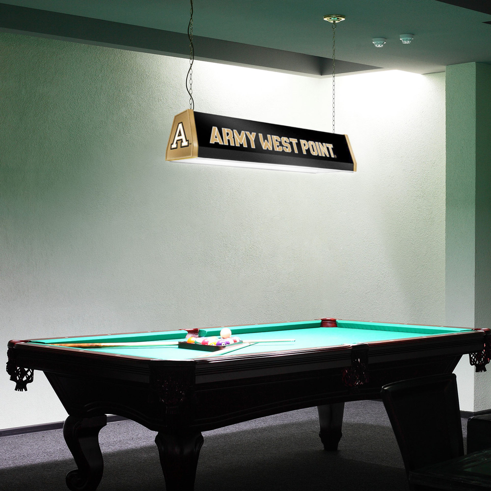 Army Black Knights 38.5'' x 10.75'' Pool Table Light - Image 11