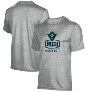 Men's Gray UNC Wilmington Seahawks Track & Field Name Drop T-Shirt