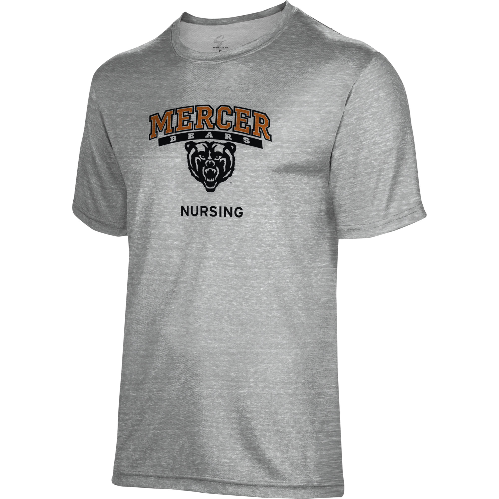 Men's Gray Mercer Bears Nursing Name Drop T-Shirt - Image 3