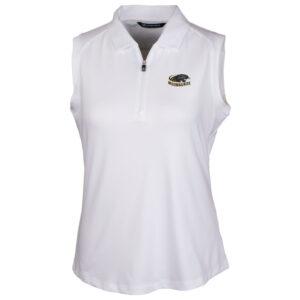 Women's Cutter & Buck White Wisconsin-Milwaukee Panthers Forge Sleeveless Polo