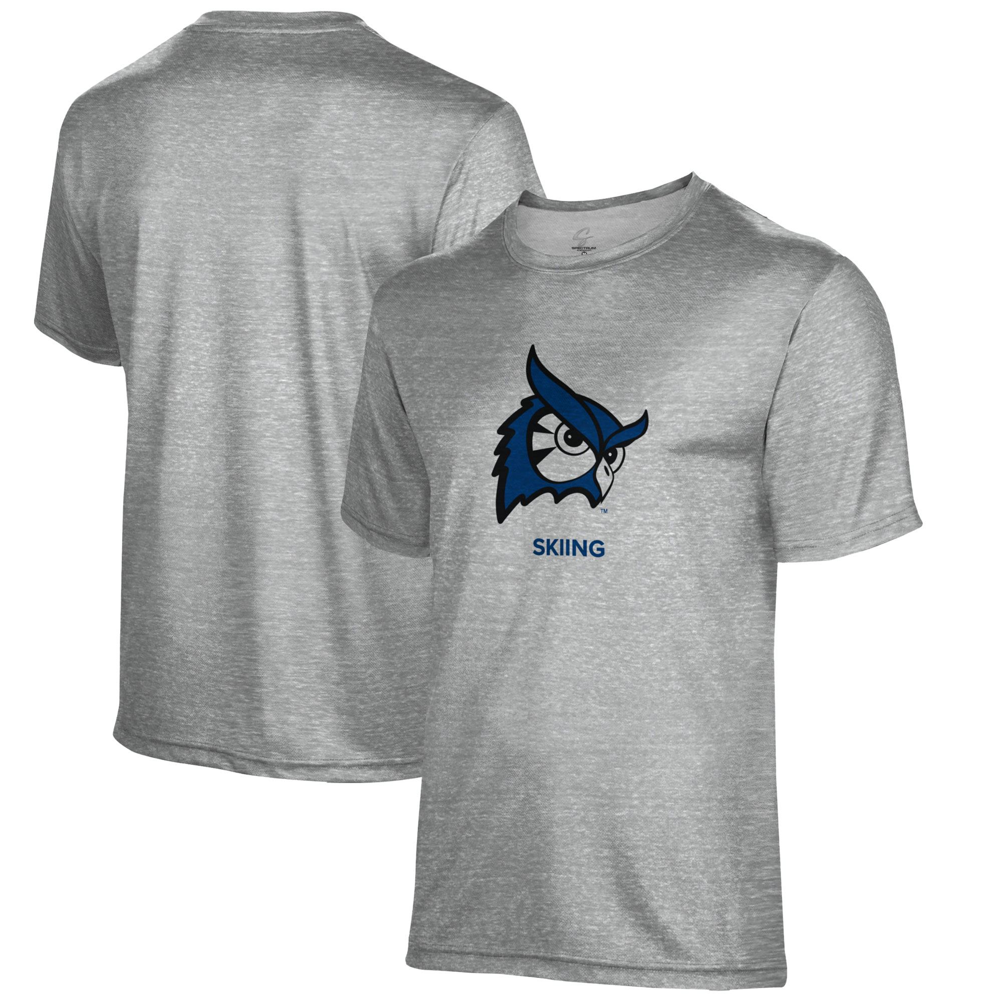 Men's Gray Westfield State Owls Skiing Name Drop T-Shirt - Image 2