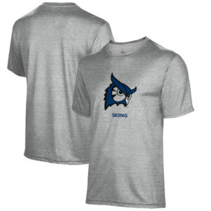 Men's Gray Westfield State Owls Skiing Name Drop T-Shirt