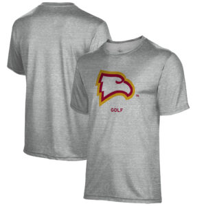 Men's Gray Winthrop Eagles Golf Name Drop T-Shirt