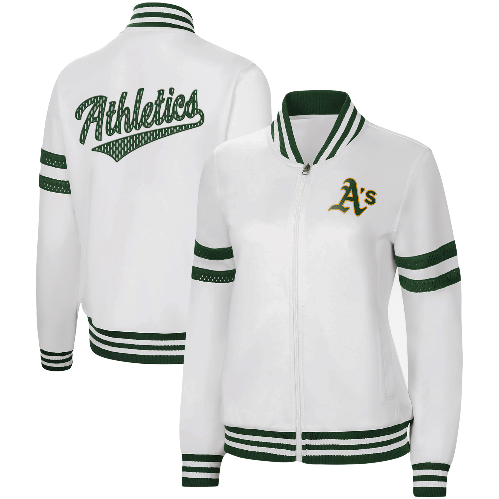 Women's Antigua Black Portland Timbers Regard Full-Zip Jacket - Image 2