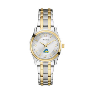 Women's Bulova Silver/Gold Delaware Fightin' Blue Hens Classic Two-Tone Round Watch