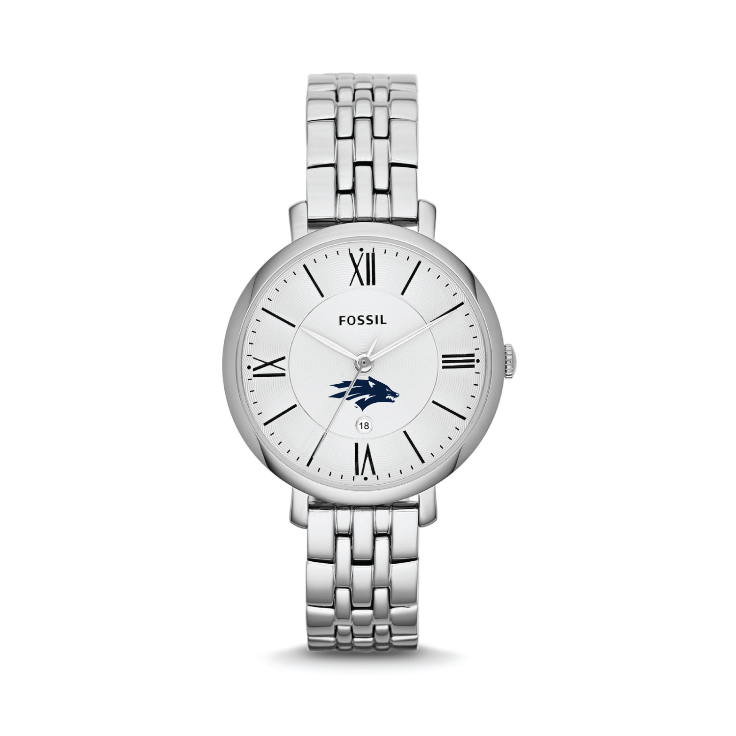 Women's Fossil Silver Nevada Wolf Pack Jacqueline Stainless Steel Watch