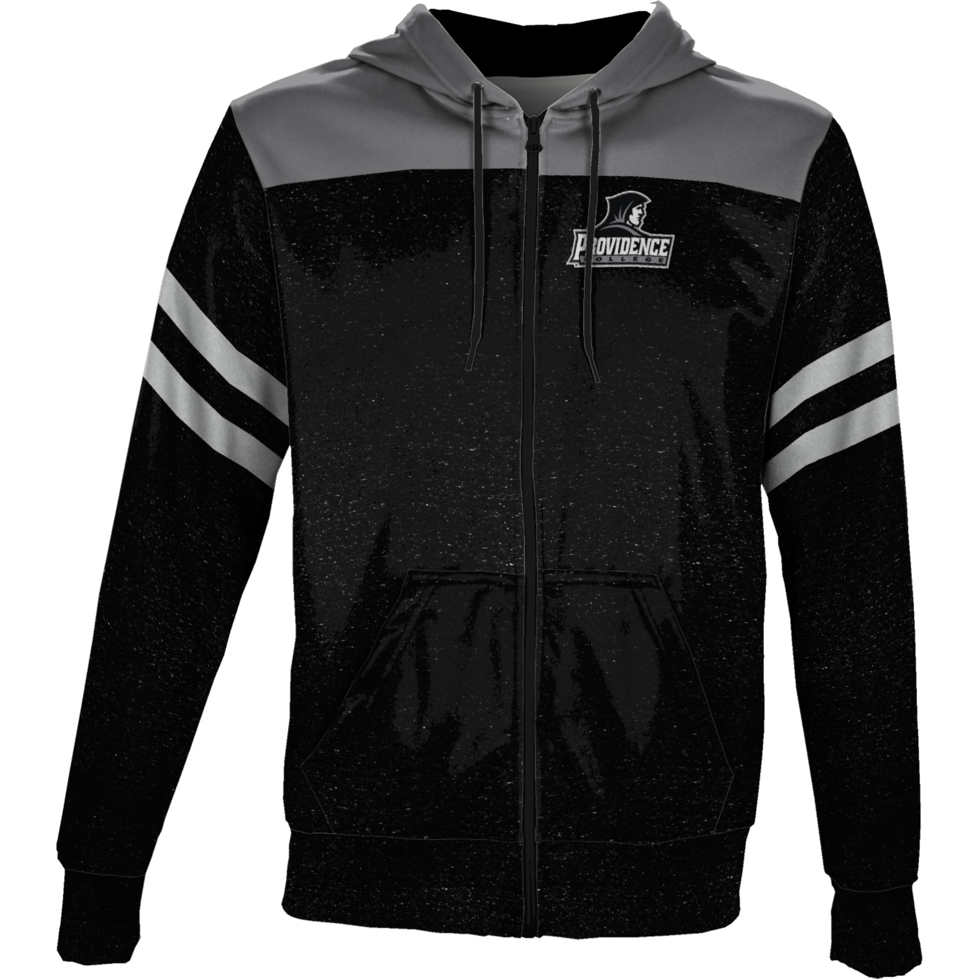 Men's Black Providence Friars Full-Zip Hoodie - Image 3