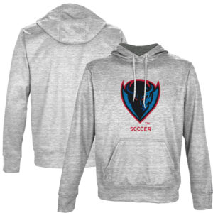 Men's ProSphere Gray DePaul Blue Demons Soccer Name Drop Pullover Hoodie