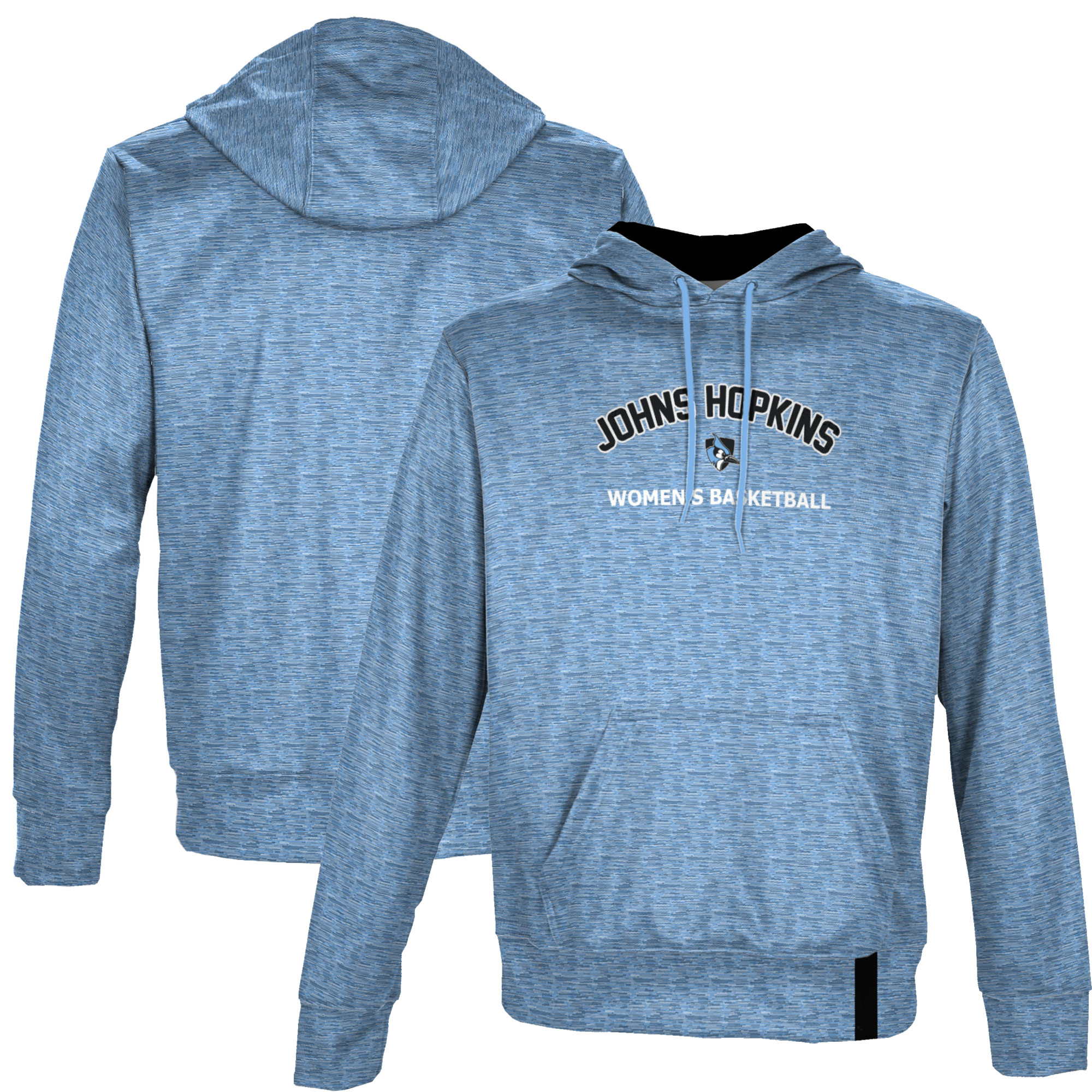 Men's ProSphere Light Blue Johns Hopkins Blue Jays Women's Basketball Name Drop Pullover Hoodie